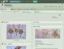 Tablet Screenshot of plumevine.deviantart.com