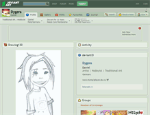 Tablet Screenshot of dygera.deviantart.com