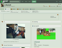 Tablet Screenshot of lcbeckett.deviantart.com