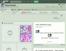Tablet Screenshot of falleninthedark.deviantart.com