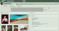 Desktop Screenshot of coloured-dreams.deviantart.com