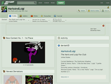Tablet Screenshot of marioandluigi.deviantart.com