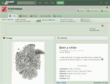 Tablet Screenshot of kristinaaipps.deviantart.com
