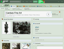 Tablet Screenshot of akbart.deviantart.com