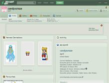 Tablet Screenshot of candyxcraze.deviantart.com