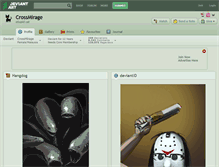 Tablet Screenshot of crossmirage.deviantart.com