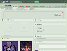 Tablet Screenshot of inuniqua.deviantart.com