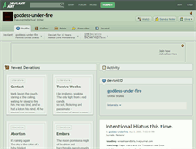 Tablet Screenshot of goddess-under-fire.deviantart.com