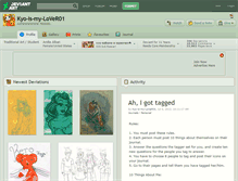 Tablet Screenshot of kyo-is-my-lover01.deviantart.com