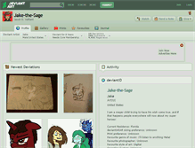 Tablet Screenshot of jake-the-sage.deviantart.com