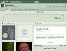 Tablet Screenshot of deadlymedic.deviantart.com