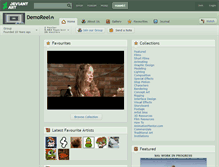 Tablet Screenshot of demoreel.deviantart.com