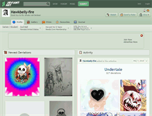 Tablet Screenshot of hawkbelly-fire.deviantart.com