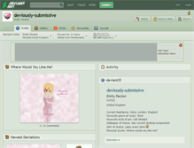 Tablet Screenshot of deviously-submissive.deviantart.com