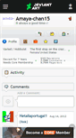 Mobile Screenshot of amaya-chan15.deviantart.com