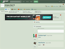 Tablet Screenshot of amaya-chan15.deviantart.com