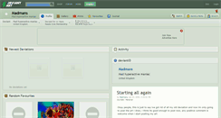 Desktop Screenshot of madmans.deviantart.com