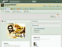 Tablet Screenshot of deviantinterview.deviantart.com