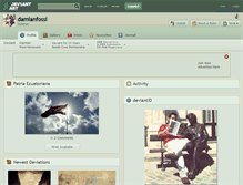 Tablet Screenshot of damianfossi.deviantart.com