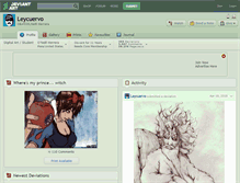 Tablet Screenshot of leycuervo.deviantart.com