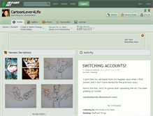 Tablet Screenshot of cartoonlover4life.deviantart.com