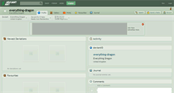 Desktop Screenshot of everything-dragon.deviantart.com
