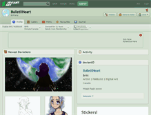 Tablet Screenshot of bulletxheart.deviantart.com