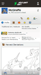 Mobile Screenshot of nicgiraffe.deviantart.com