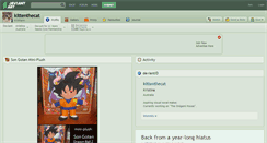 Desktop Screenshot of kittenthecat.deviantart.com