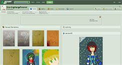 Desktop Screenshot of drawingmangaforever.deviantart.com