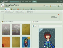 Tablet Screenshot of drawingmangaforever.deviantart.com
