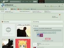 Tablet Screenshot of echiboolover.deviantart.com