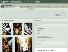 Tablet Screenshot of killigraphy.deviantart.com