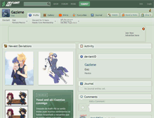Tablet Screenshot of gazlene.deviantart.com