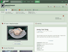 Tablet Screenshot of paleoichneum.deviantart.com
