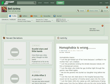 Tablet Screenshot of bell-anima.deviantart.com