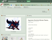 Tablet Screenshot of faahlcahn.deviantart.com
