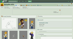 Desktop Screenshot of darkmatter-artist.deviantart.com