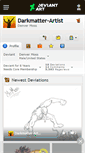 Mobile Screenshot of darkmatter-artist.deviantart.com