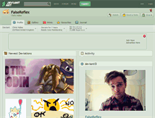 Tablet Screenshot of falsereflex.deviantart.com