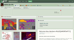 Desktop Screenshot of malefor-fan-club.deviantart.com