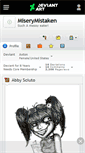 Mobile Screenshot of miserymistaken.deviantart.com