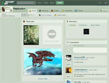 Tablet Screenshot of neptunis.deviantart.com