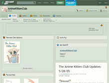 Tablet Screenshot of animekittenclub.deviantart.com
