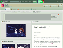 Tablet Screenshot of alistia.deviantart.com