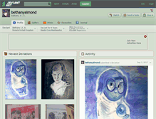 Tablet Screenshot of bethanyalmond.deviantart.com