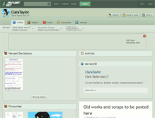 Tablet Screenshot of clarataylor.deviantart.com