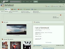 Tablet Screenshot of marsumensch.deviantart.com