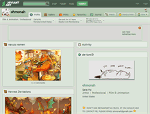 Tablet Screenshot of ohmonah.deviantart.com