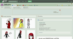 Desktop Screenshot of cassie-nova.deviantart.com